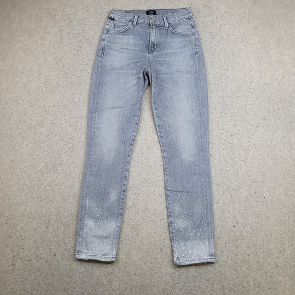 Citizens of Humanity Jeans Womens 24 Rocket Crop High Rise Skinny Gray‎ 26x25 - Picture 1 of 16